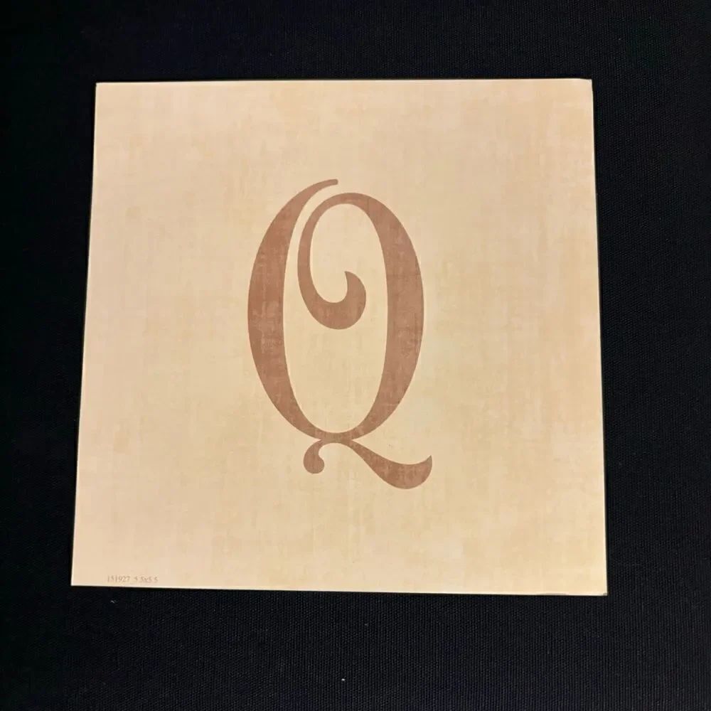 5.5” NEW! “Q” Square Monogram Letter Print Ready to be Framed Print Only